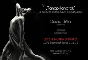 Dusha Béla táncpillanatok kiállí­tása