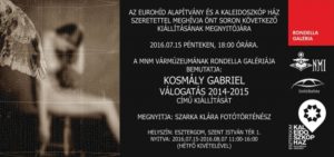 Kosmály Gabriel Válogatás 2014-2015 című kiállítása