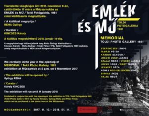 EMLÉK és MŰ | Toldi Fotógaléria, 1981