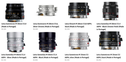 Portugál gyártású Leica objektívek az amerikai piacra